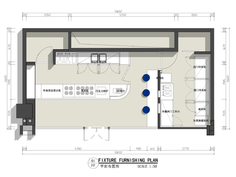  深圳南山意大利冰淇淋cad平面图 