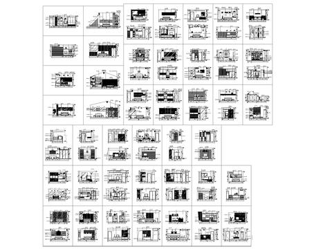  卧室立面CAD图库 