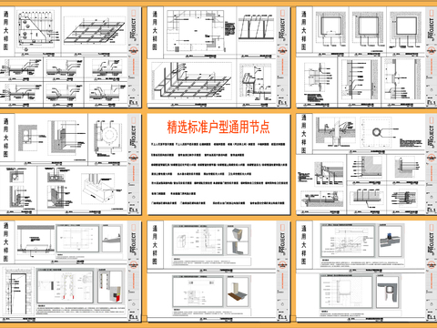  精选标准户型通用节点大样图 