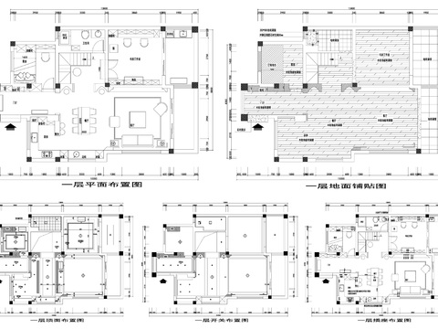  家具強(qiáng)電弱電給排水插座空調(diào)cad施工圖 