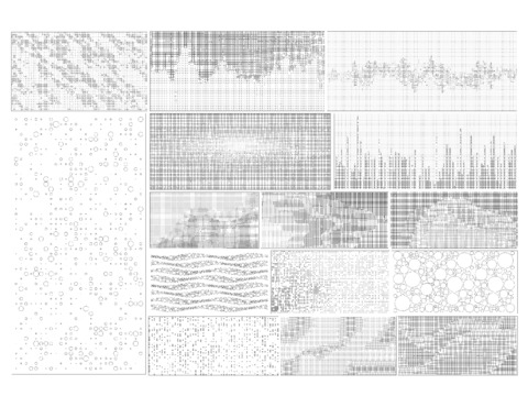  渐变冲孔板 穿孔板cad图库 