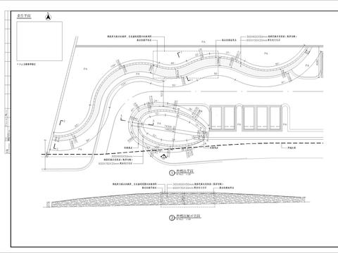  特色坡道种植池细部CAD施工图 