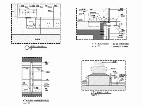  玻璃外墙 保温隔热外墙 展示书架cad大样图 