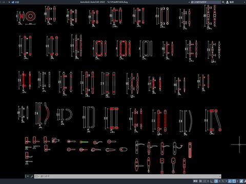  常用把手模型CAD图库 