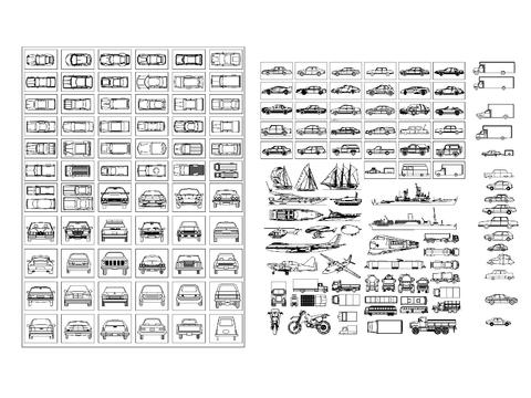  車CAD施工圖 