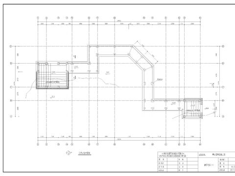  木亭廊花架cad大样图 