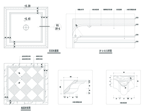  电梯轿厢CAD节点大样 