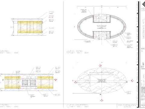  自助餐台节点大样 