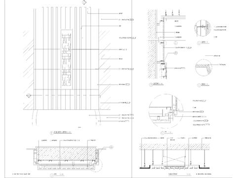  大厅大堂石材立柱 柱子cad大样图 