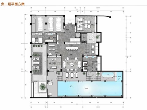  別墅豪宅室內(nèi)CAD施工圖 