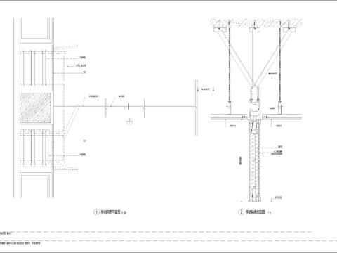  移动隔断cad大样图 