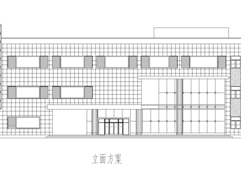  商場(chǎng)建筑cad施工圖 