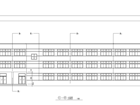  教学楼建筑cad施工图 