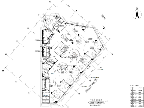  售楼处cad平面图 