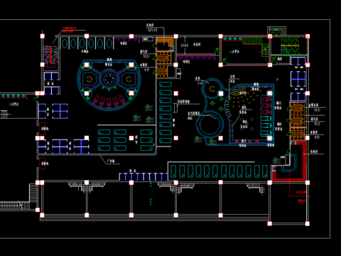  某桑拿水疗城水区总平面 