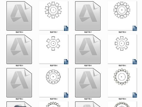  餐厅餐桌休闲椅cad图库 