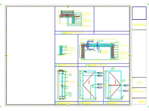  防火门CAD节点大样 