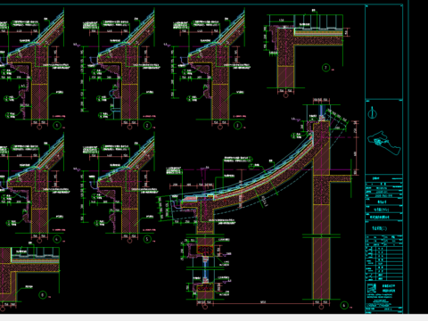  某别墅石材装饰CAD图 