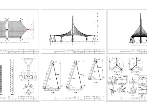 张拉膜CADCAD施工图 