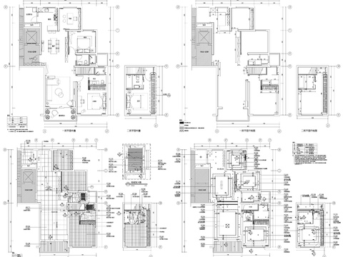  家具強(qiáng)電弱電給排水插座空調(diào)cad施工圖 