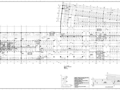  大型公建建筑cad平面图 