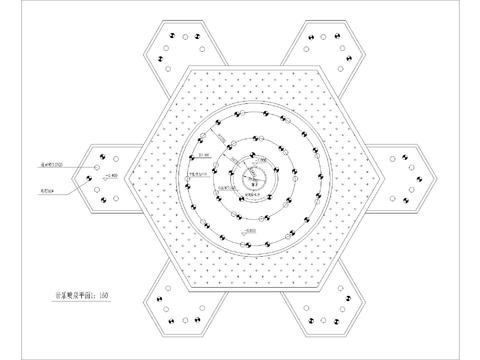  音乐喷泉cad大样图 