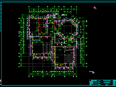  简欧幼儿园设计cad施工图 