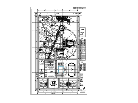  西安郵電學(xué)院新校區(qū)CAD施工圖 