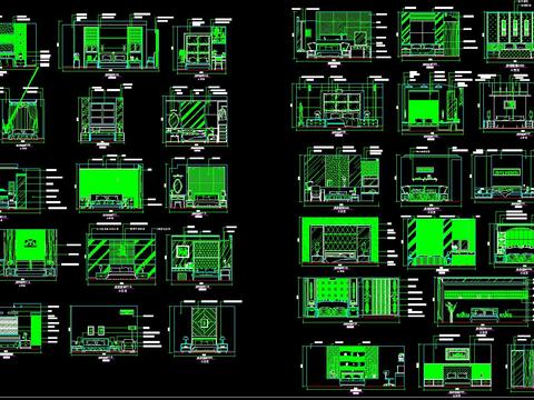  卧室床背景44例 