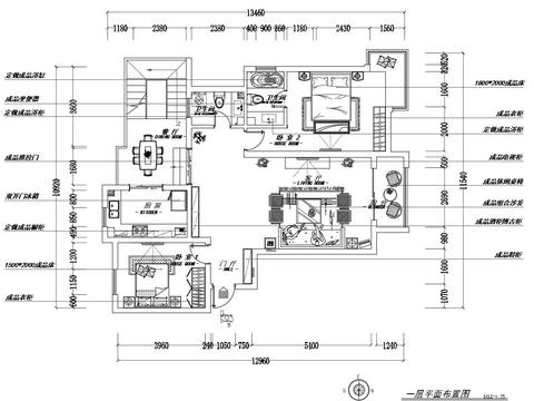  復(fù)式樓全套效果圖及CAD施工圖 
