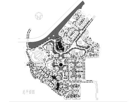  大型小區(qū)規(guī)劃總平面圖 