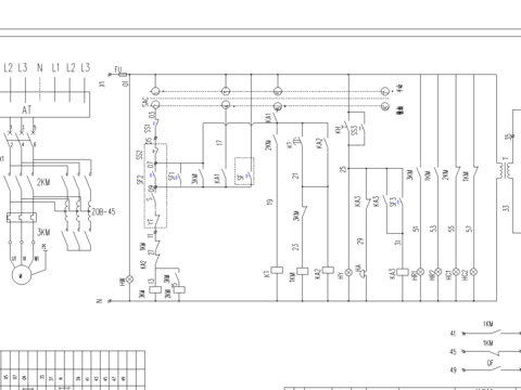  消防排烟风机控制回路CAD节点大样 