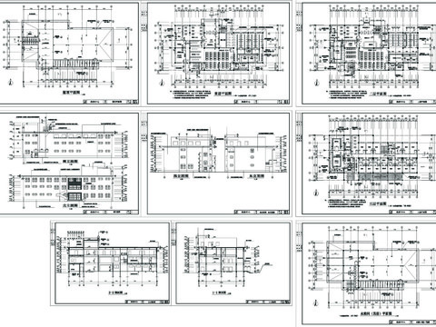  洗浴中心全套建筑CAD施工圖 