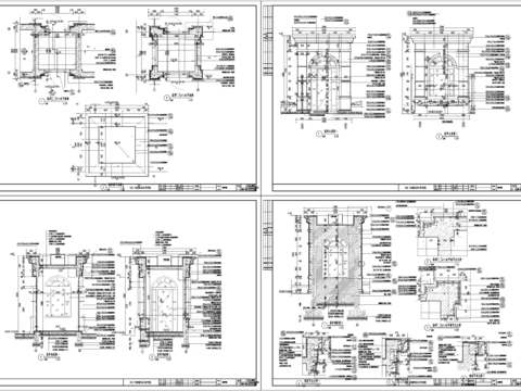  小区岗亭节点大样 