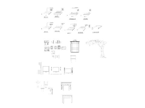  家具灯具玩具植物立面图库 