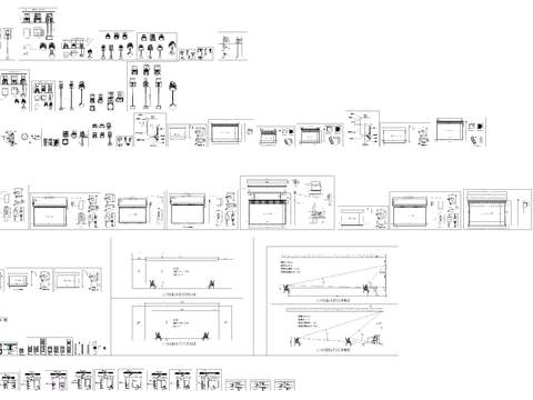  影音設(shè)備cad圖庫(kù) 
