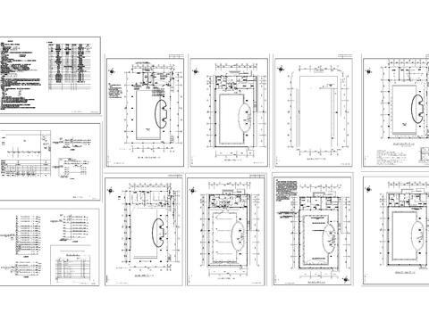  五星级酒店室内游泳池电气工程设计cad施工图 