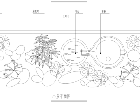  室内小造景cad图库 