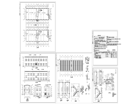  75塑料廠房建筑cad施工圖 
