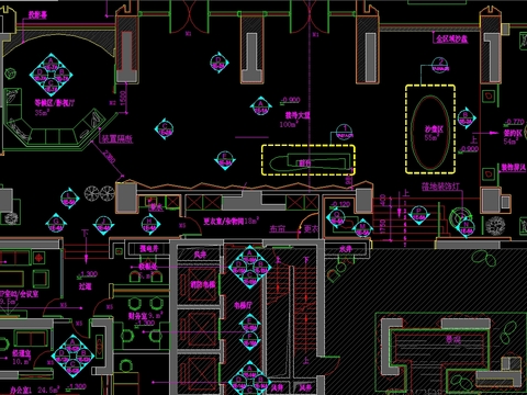  广州天荟公馆CAD施工图 