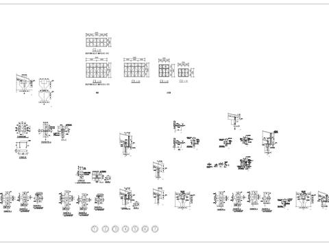  厂房各建筑构件CAD施工图 