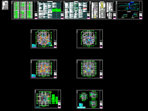  温泉馆暖通CAD施工图 