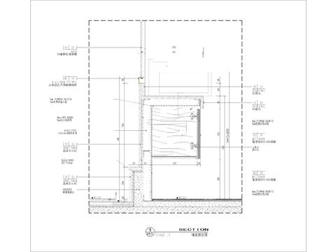  隔断台节点CAD施工图 