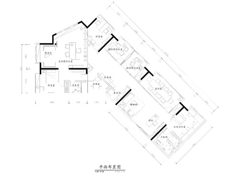  辦公室寫字樓平立面 