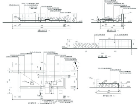  水景墙CAD施工图 