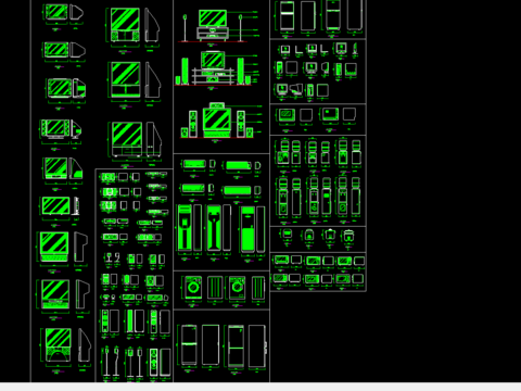  室内装修电器cad图库 