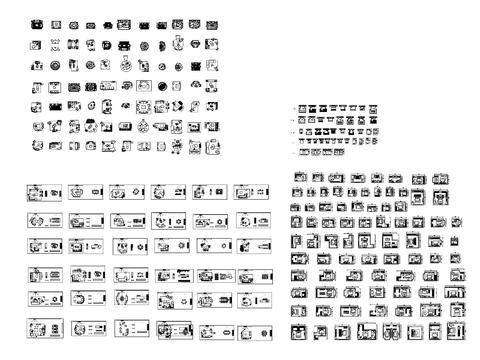  沙发，床CAD施工图 