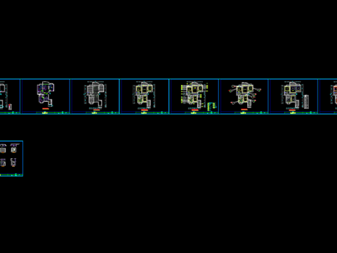  欧式三室两厅两卫家装CAD施工图 