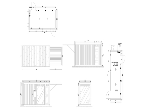  11营地集装箱cad立面图 