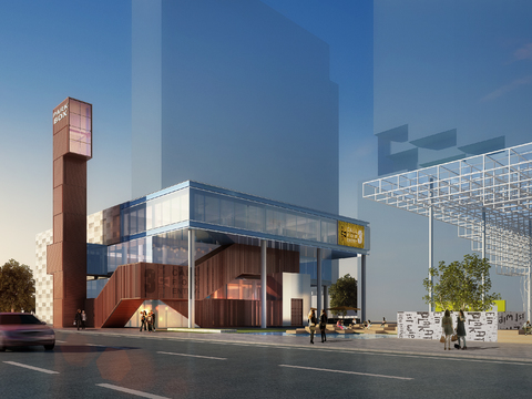  集装箱建筑水电cad施工图 